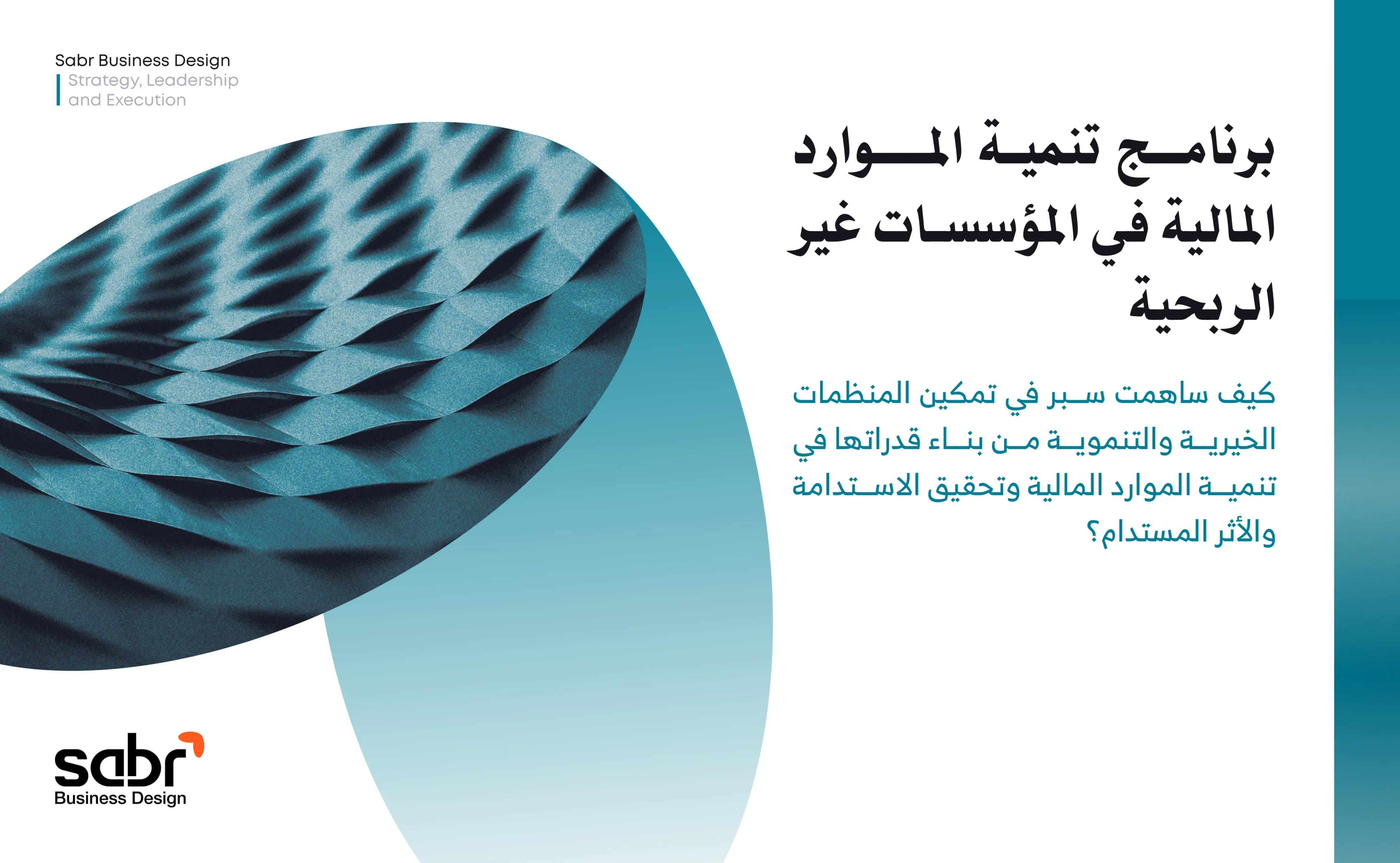 برنامج تنمية الموارد المالية في المؤسسات غير الربحية